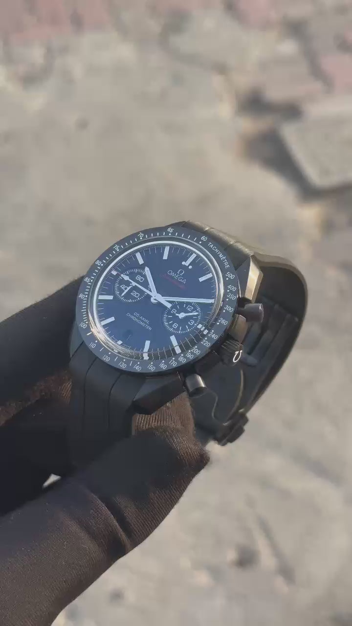 Omega Speedmaster (2026 New) Dark Side Of The Moon Speedmaster Black Ceramic 44mm Rubber