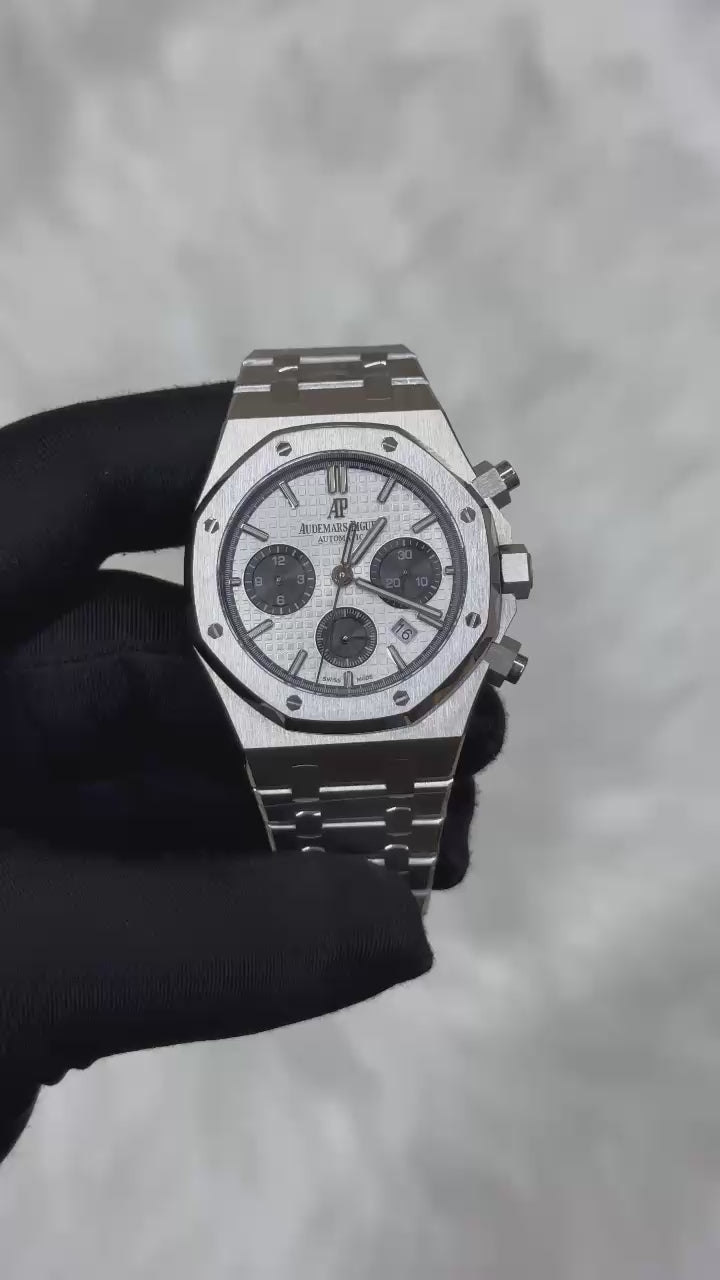 Audemars Piguet Royal Oak Chronograph White Panda Dial Watch