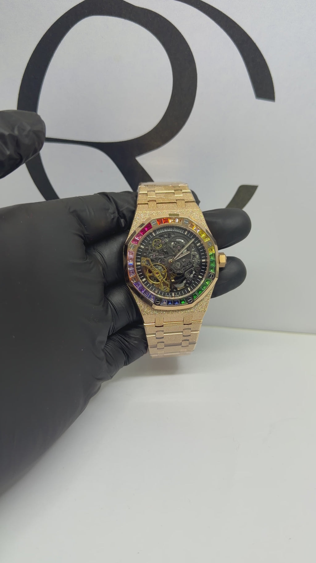Audemars Piguet Royal Oak Frosted Yellow Gold Openworked