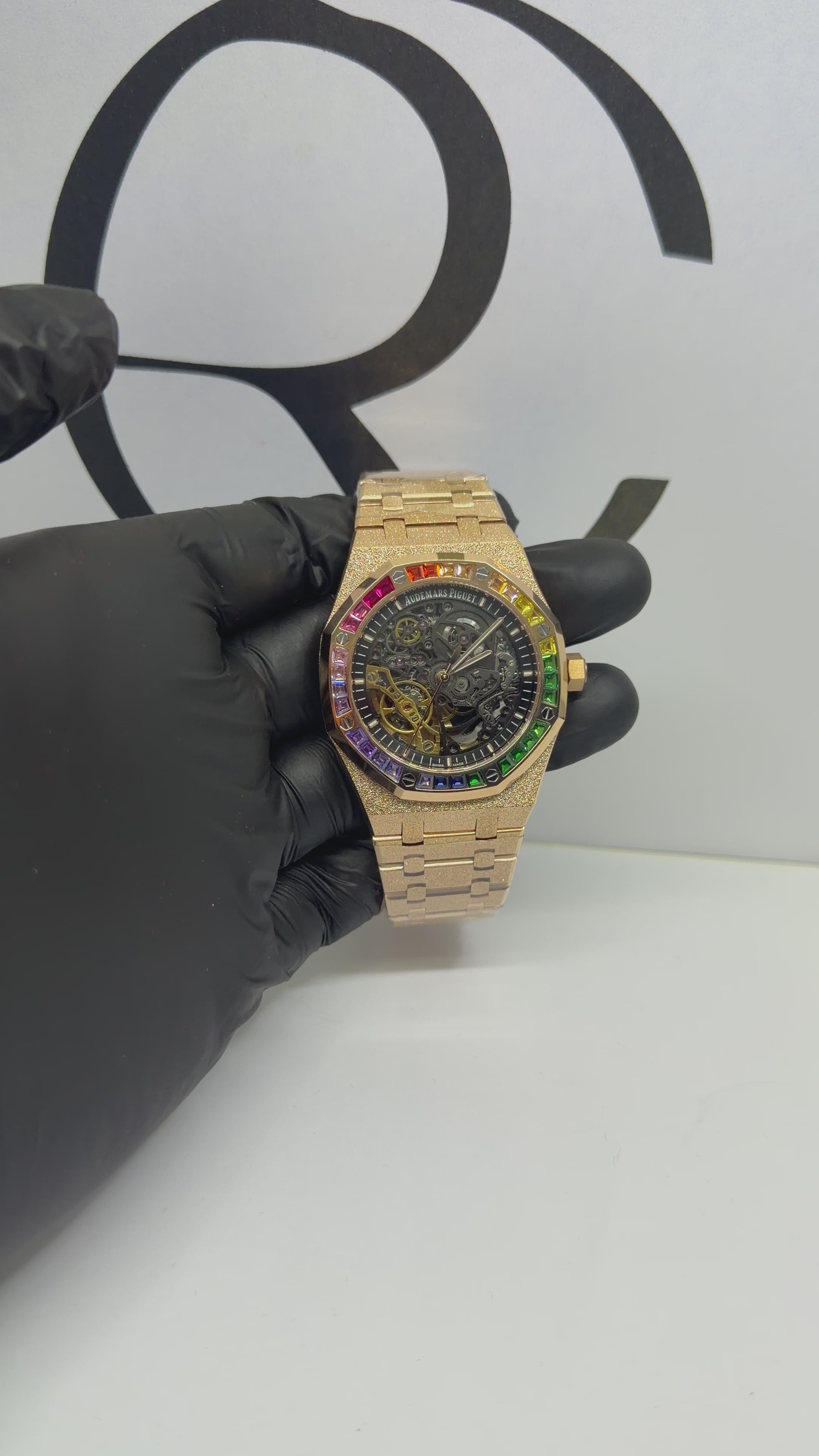 Audemars Piguet Royal Oak Frosted Yellow Gold Openworked