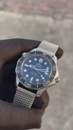 Omega Seamaster Diver 300 M NEW 2026 Seamaster Diver Black Dial Mesh Bracelet